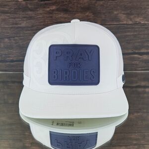 G/FORE Hat Cap White Pray for Birdies Stretch Twill Trucker Hat Ball Cap Golf Ha
